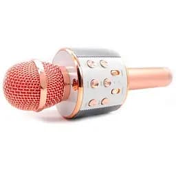 Караоке Мікрофон-колонка WS858 Rose Gold - мініатюра 3