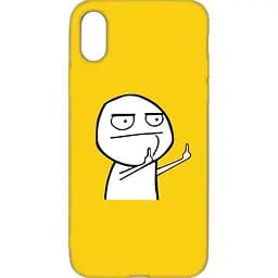 Чехол-накладка Toto Cartoon Soft Silicone TPU Case Apple iPhone X/XS FK2 Yellow
