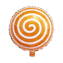 Шар воздушный фольгированный (45 см) Леденец, желтый