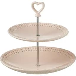 Етажерка J-Line 25.5 см рожева (34702)