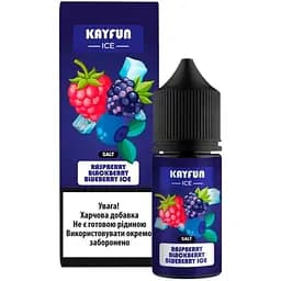 Набір компонентів для самозамісу сольової заправки Flavorlab Kayfun Ice Raspberry Blackberry Blueberry Ice Малина Ожина Чорниця 30 мл, 0-50 мг (18736)