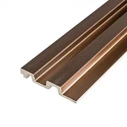 Рейка декоративна Wall Stickerя PS 2900х120х20 мм Под коричневую кожу с бронзой SW-00002147-