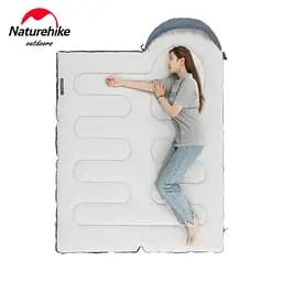 Спальник Naturehike Y150 (NH21MSD08) +11°C - з капюшоном - правий - темно-блакитний - мініатюра 2