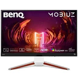 TFT 32" BenQ EX3210U, 4K UHD, IPS, 144Hz, 1 мс, HDMI, DP, USB-hub, HAS, колонки, белый