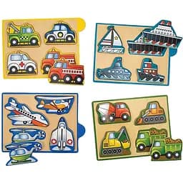 Набор пазлов Melissa&Doug Машины, 4 шт. (MD4791)