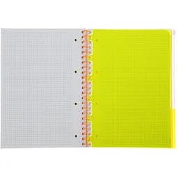 Зошит на пружині Buromax Neon А4 (210x297) 120 аркушів 3 PVC помаранчевий (BM.24349911-11) - мініатюра 4