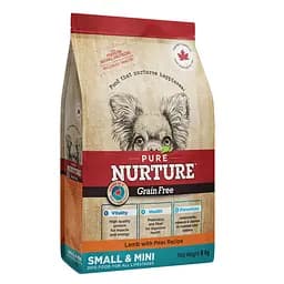 Сухий корм Pure Nurture для собак малих та дрібних порід на всіх стадіях життя, рецепт з ягням та горохом 8 кг