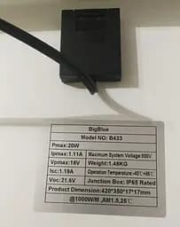 Портативна сонячна панель BIGBlue B433 20W Solar panels - мініатюра 7