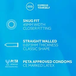 Презервативи EXS Snug Fit, 48 шт EXS 12-EXSSNUG 48 103355 - мініатюра 3