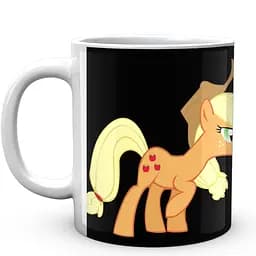 Кружка GeekLand My little pony Мой маленький пони Радуга Деш Эплджек MLP 04 330 мл белая