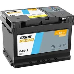 Акумулятор Exide Premium 61Ah Н Ев (-/+) (600EN) (242х175х175) EA612