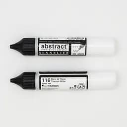 Лінер акриловий Sennelier Abstract, 3D, 27 мл, Титановий білий (Titanium white)