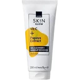 Гель для вмивання/зняття макіяжу Avon з вітаміном С та екстрактом папаї Сяйво 200мл (494693288)