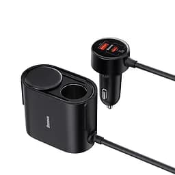 Автомобільний зарядний пристрій Baseus High Efficiency Pro 1-for-2 Car Cigarette Lighter 30W Cosmic Black (C00455300121-00) - мініатюра 7