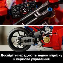 Конструктор LEGO Technic Мотоцикл Ducati Panigale V4 S 1603 деталі (42202) - мініатюра 11