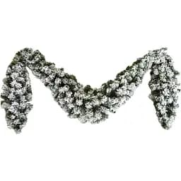 Елочная ветка Yes! Fun фигурная заснеженная 2.5 м зеленая (960366)