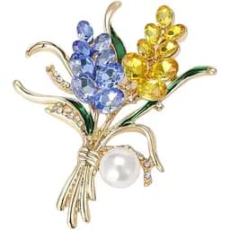 Брошь пшеница букет два колоска колосок символ Украины