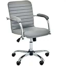 Кресло Rumba-RC хром Софт Кожзам серый