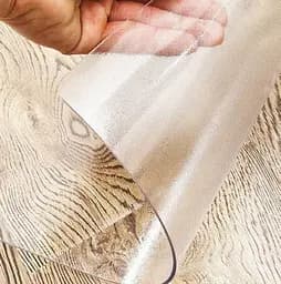 Силіконова скатертину М'яке скло Soft Glass Покриття для меблів 2.7х1.0м (товщина 1.0 мм) Матова - мініатюра 3