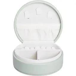 Скринька-органайзер для прикрас Yiwu дорожня на кнопці 10x9x4.5 см оливкова HP-5-31GR