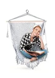 Крісло-гамак Outtec Boho підвісне сірий - мініатюра 4