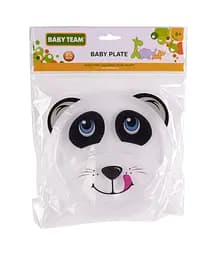Тарілка секційна Baby Team Панда, 120 мл, білий (6000_панда) - мініатюра 2