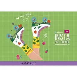 Альбом для малювання Школярик Insta 20 аркушів зелений (PB-GB-020-8514) 