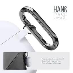 Силіконовий чохол для навушників Apple AirPods Pro 2 2022, Hang Case, білий, ультратонкий захисний кейс товщиною 2 мм, захист від подряпин, пилу та ударів, компактний, з карабіном для кріплення, ArmorStandart (ARM68586) - мініатюра 4