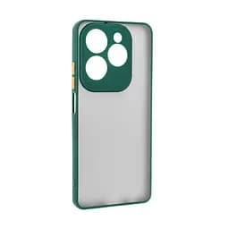 Чехол панель-накладка для TECNO Spark 20 Pro 4G (KJ6), Frosted Matte, зеленый, противоударный чехол с защитой всего корпуса, термополиуретан TPU + поликарбонат PC, ArmorStandart (ARM74396)