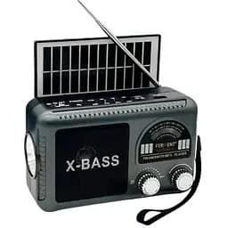 Портативный радиоприемник FERVENT FR-251BT-S – Bluetooth FM/AM/SW USB/TF аккумуляторный