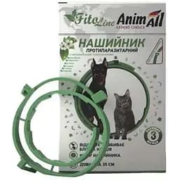 Нашийник протипаразитарний для котів і собак AnimAll FitoLine Nature зелений 35 см