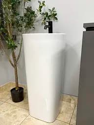 Умивальник підлоговий VBI Asola white VBI-019019, Білий - мініатюра 5