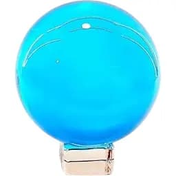 Куля кришталева на підставці блакитна d-6 см
