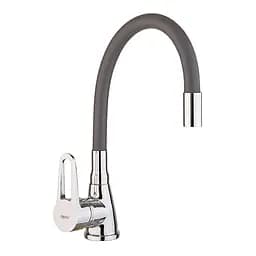 Смеситель для кухни Zerix SOP7 045 gray с гибким изливом ZX4651 Хром