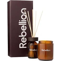 Подарунковий набір Rebellion П'янке очікування пристрасного сексу: аромадифузор 100 мл + Ароматична свічка 200 г