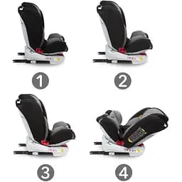 Автокрісло Kidwell Orbit Isofix 0-36 кг Black - мініатюра 6
