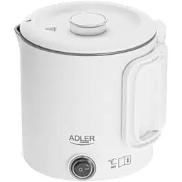 Електрочайник Adler AD 1388w дорожній 650Вт/ 0.8л/ подвійні стінки/ автовимкнення/ білий