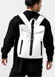 Чоловічий рюкзак Sambag RollTop One білий 41 х 30 х 16 см (24208008m) - мініатюра 2