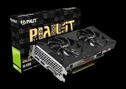 Відеокарта GeForce GTX 1660 6GB Palit Dual (NE51660018J9-1161A) Б/В