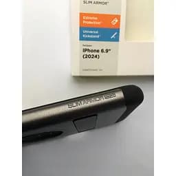 Оригінальний протиударний чохол Spigen Slim Armor (MagFit) MagSafe для iPhone 16 Pro Max Gunmetal ACS08033 - мініатюра 9