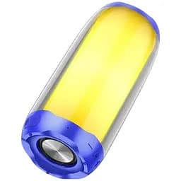 Портативна акустика Hoco HC8 Pulsating colorful luminous з пульсацією підсвічування бездротова синя