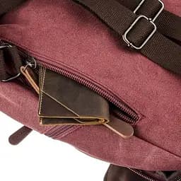 Компактний жіночий текстильний рюкзак 20195 Vintage малиновий - мініатюра 3