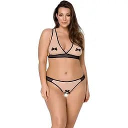 Комплект білизни Passion Viena Set beige 4XL/5XL