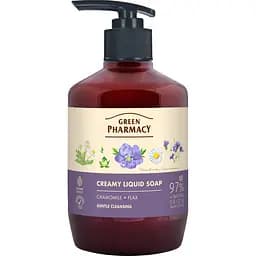 Жидкое мыло Зеленая Аптека Ромашка и лен 460 мл
