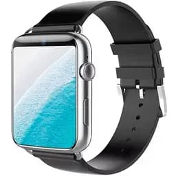 Смарт-годинник з Sim картою 4G Lemfo LEM10 1G+16G силіконовий ремінець Silver Black (16345)