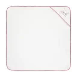 Рушник із куточком Home Line Котики, з вишивкою, 90х90 см, білий з рожевим (169102) - мініатюра 2