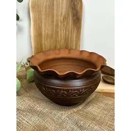 Макітра хвилька керамічна (глиняна) Декор  2.5 л