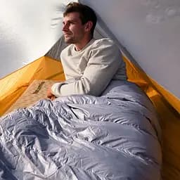 Спальний мішок із натуральним пухом Naturehike CW700 CNK2450WS048 Чорно-блакитний L - мініатюра 7