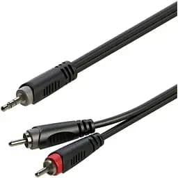 Готовый аудио кабель Roxtone miniJack 3.5 Stereo - 2xRCA SAY-C150-L6 6м