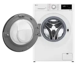 Пральна машина LG фронтальна, 9кг, 1400, A+++, 57см, дисплей, пара, інвертор, білий (F4V3VS7WW) - мініатюра 3